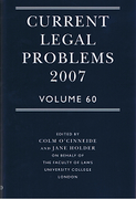 Cover of Current Legal Problems 2007: Volume 60