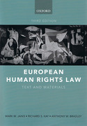 Cover of European Human Rights Law: Text and Materials