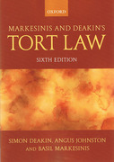 Cover of Markesinis and Deakin's Tort Law