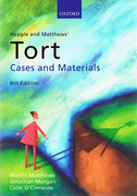 Cover of Hepple and Matthews: Tort Cases & Materials
