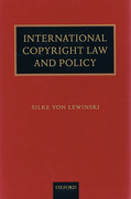 Cover of International Copyright Law and Policy