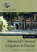 Cover of Bar Manual: Advanced Criminal Litigation in Practice 