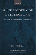Cover of A Philosophy of Evidence Law: Justice in the Search for Truth