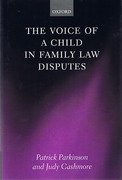 Cover of The Voice of the Child in Family Law Disputes