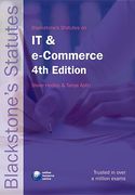 Cover of Blackstone's Statutes on IT and e-commerce