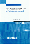 Cover of Civil Procedure and EU Law: A Policy Area Uncovered