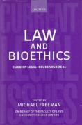 Cover of Current Legal Issues Volume 11: Law and Bioethics