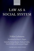 Cover of Law as a Social System