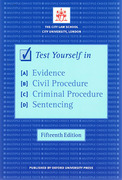 Cover of Bar Manual: Test Yourself in Evidence, Civil Procedure, Criminal Procedure and Sentencing