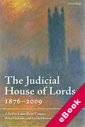 Cover of The Judicial House of Lords: 1870-2009 (eBook)