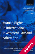 Cover of Human Rights in International Investment Law and Arbitration (eBook)