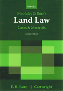 Cover of Maudsley & Burn's Land Law: Cases and Materials