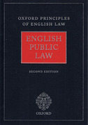Cover of Oxford Principles of English Law: English Public Law