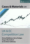 Cover of Cases and Materials on UK and EC Competition Law