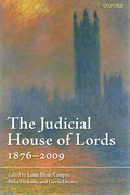 Cover of The Judicial House of Lords: 1870-2009