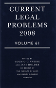 Cover of Current Legal Problems 2008: Volume 61