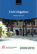 Cover of Bar Manual: Civil Litigation 2009/2010