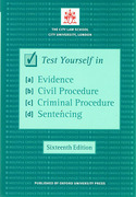 Cover of Bar Manual: Test Yourself in Evidence, Civil Procedure, Criminal Procedure and Sentencing