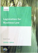 Cover of LPC: Legislation for Business Law 2009/2010
