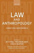 Cover of Current Legal Issues Volume 12: Law and Anthropology
