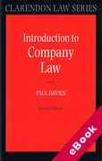Cover of An Introduction to Company Law (eBook)