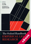 Cover of The Oxford Handbook of Empirical Legal Research (eBook)