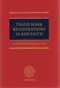 Cover of Trade Mark Registrations in Bad Faith