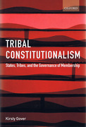 Cover of Tribal Constitutionalism: States, Tribes and the Governance of Membership