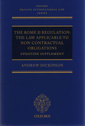 Cover of The Rome II Regulation: The Law Applicable to Non-Contractual Obligations: Updating Supplement