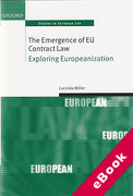 Cover of The Emergence of EU Contract Law: Exploring Europeanization (eBook)