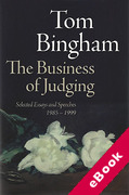 Cover of The Business of Judging: Selected Essays and Speeches 1985 -1989 (eBook)