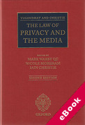 Cover of Tugendhat and Christie: The Law of Privacy and The Media  (eBook)