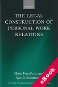 Cover of Legal Construction of Personal Work Relations (eBook)