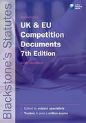 Cover of Blackstone's UK & EU Competition Documents