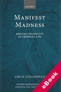 Cover of Manifest Madness: Mental Incapacity in the Criminal Law (eBook)