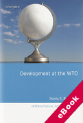 Cover of Development at the WTO (eBook)