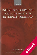 Cover of Individual Criminal Responsibility in International Law (eBook)