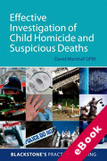 Cover of Effective Investigation of Child Homicide and Suspicious Deaths (eBook)