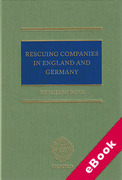 Cover of Rescuing Companies in England and Germany (eBook)