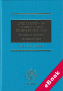 Cover of Arbitration of International Business Disputes: Studies in Law and Practice (eBook)