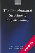 Cover of The Constitutional Structure of Proportionality (eBook)