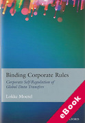Cover of Binding Corporate Rules: Corporate Self-Regulation of Global Data Transfers (eBook)