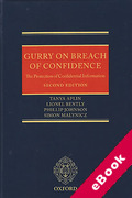 Cover of Gurry on Breach of Confidence: The Protection of Confidential Information (eBook)
