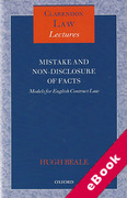 Cover of Mistake and Non-Disclosure of Fact: Models for English Contract Law (eBook)