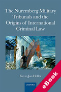 Cover of The Nuremberg Military Tribunals and the Origins of International Criminal Law (eBook)