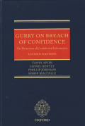 Cover of Gurry on Breach of Confidence: The Protection of Confidential Information
