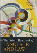 Cover of The Oxford Handbook of Language and Law