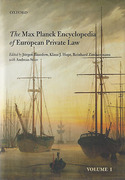 Cover of Max Planck Encyclopedia of European Private Law