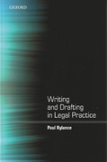 Cover of Writing and Drafting in Legal Practice
