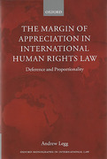 Cover of The Margin of Appreciation in International Human Rights Law: Deference and Proportionality